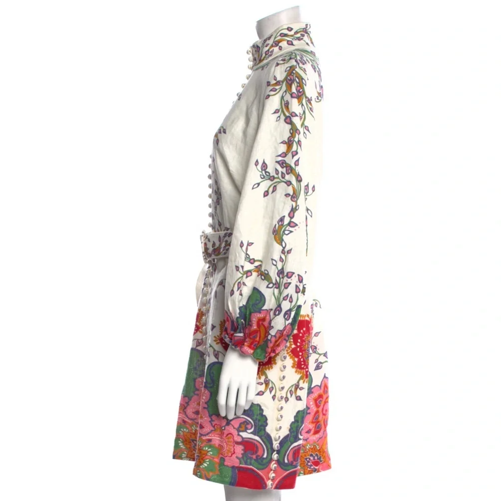 ๐ ZIMMERMAN LOVE STRUCK MINI LINEN DRESS ๐ - Picture 3 of 8